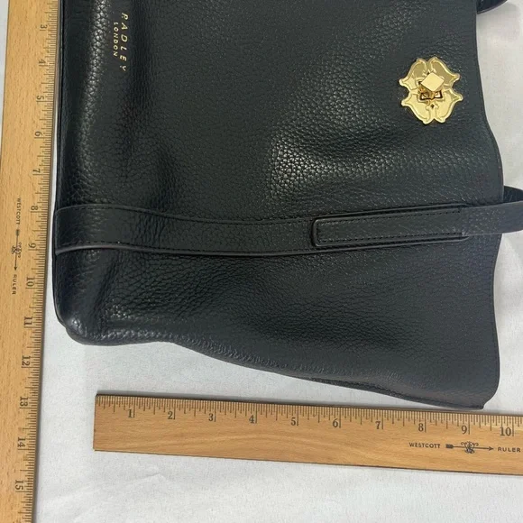 RADLEY London Museum Street Tote Bag Black Pebbled Leather Footed